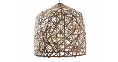 Foto Ay Illuminate - Black Bird's Nest - Hanglamp - Donkerbruin - 56 H:58