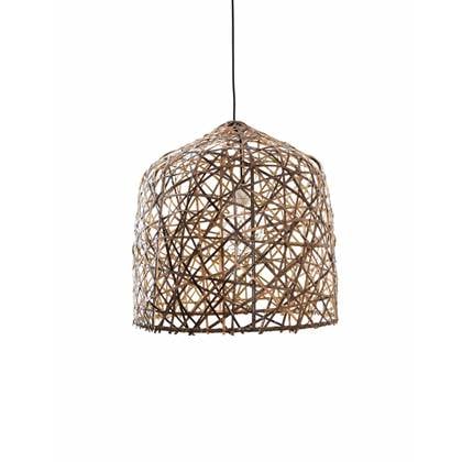 Foto Ay Illuminate - Black Bird's Nest - Hanglamp - Donkerbruin - 56 H:58