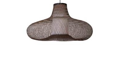 Foto Ay Illuminate - May Large - Hanglamp - Bamboe - Zwart - 98 H:54