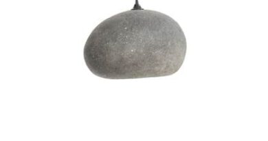 Foto Ay Illuminate - Pebble Grey Large - Hanglamp - Grijs - 39 H:29