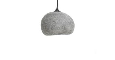 Foto Ay Illuminate - Pebble Grey Small - Hanglamp - Grijs - 28 H:16