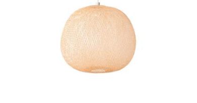 Foto Ay Illuminate - Plum Medium - Hanglamp - Bamboe - Naturel - 55 H:48