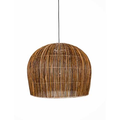 Foto Ay Illuminate - Rattan Bell - Hanglamp - Rattan - Naturel - 85 H:85