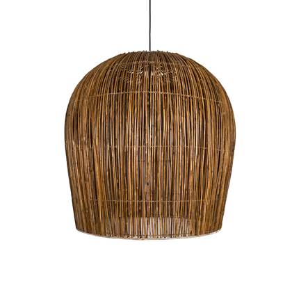 Foto Ay Illuminate - Rattan Bulb - Hanglamp - Rattan - Naturel - 91 H:95