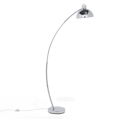 Foto Beliani DINTEL Staande lamp zilver