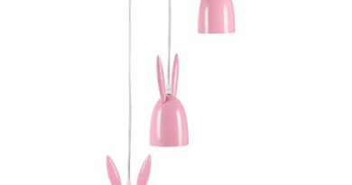 Foto Beliani RABBIT Hanglamp roze