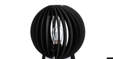 Foto Blij Design Tafellamp Orb  27 cm zwart