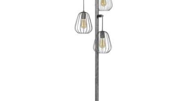 Foto Duverger Bird cage - Vloerlamp - 3L - oud zilver - met 3 LED