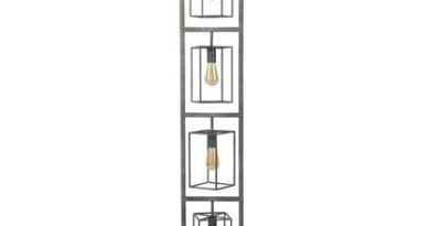 Foto Duverger Cube - Vloerlamp toren - 4 stalen frames - vierkant - oud