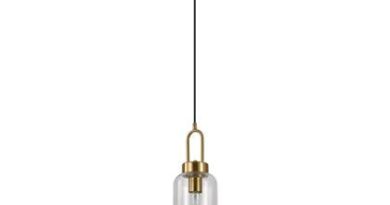 Foto Duverger Pendant - Hanglamp - cilinder - helder glas - koper - 1