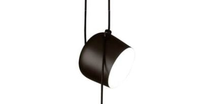 Foto Flos Aim Small hanglamp LED zwart