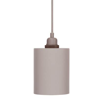 Foto Frama - Cylinder - Hanglamp - Grey - Â¸15 cm - Incl. E27 pendant