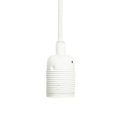 Foto Frama - Hanglamp - E27 - Mat wit met witte kabel