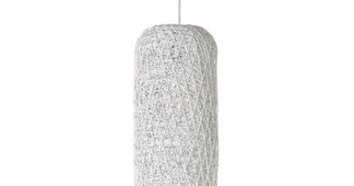 Foto Home sweet home Cocon tube Hanglamp - Wit