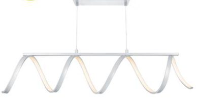 Foto Home sweet home LED Twist Hanglamp 95 cm - Zilvergrijs