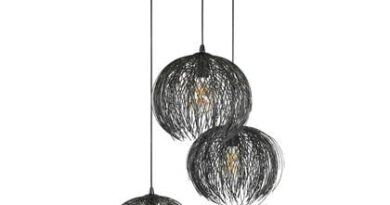 Foto Hoyz - Hanglamp 3L beach getrapt - Zwart bruin