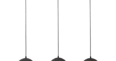 Foto Hoyz - Hanglamp - 3x25 Half Ronde Metalen Hanglampen - Transpart