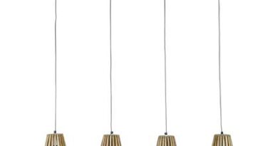 Foto Hoyz Hanglamp 4L Launch - Massief Mangohout - 135x20x150