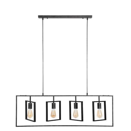 Foto Hoyz - Hanglamp met 4 lampen - Turn square - Grijs - 109cm breed