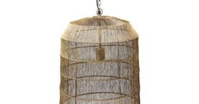 Foto HSM Collection Hanglamp Marbella - Â¸40x61 - Goud - Metaal