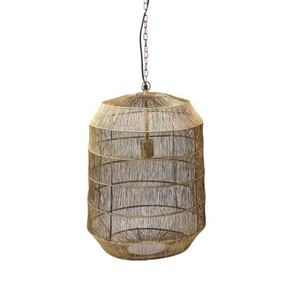 Foto HSM Collection Hanglamp Marbella - Â¸40x61 - Goud - Metaal