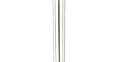 Foto HSM Collection - Vloerlamp rond - 30x30x140 - Goud - Metaal