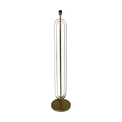 Foto HSM Collection - Vloerlamp rond - 30x30x140 - Goud - Metaal