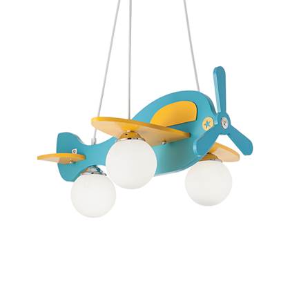 Foto Ideal Lux Hanglamp modern - Metaal - Blauw