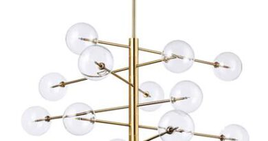 Foto Ideal Lux Hanglamp modern - Metaal - Messing