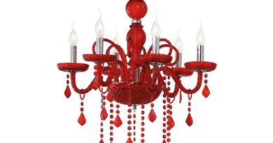 Foto Ideal Lux Hanglamp modern - Metaal - Rood