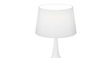 Foto Ideal Lux tafellamp modern - Metaal - Wit