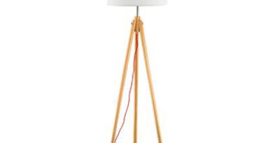 Foto Ideal Lux Vloerlamp - Hout - Bruin