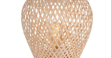 Foto Anne Light & home Tafellamp Maze H 30 cm Bamboe beige