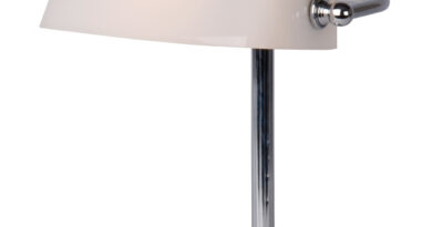 Foto Lucide BANKER - Bureaulamp - 1xE14 - Chroom