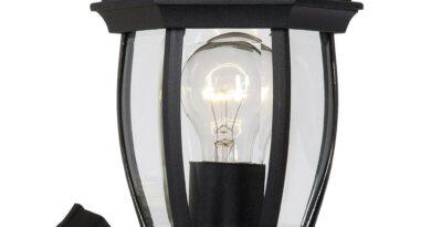 Foto Lucide TIRENO - Wandlamp Buiten - 1xE27 - IP44 - Zwart