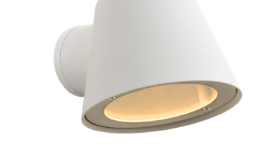 Foto Lucide DINGO-LED - Wandlamp Buiten - LED Dimb. - GU10 - 1x5W 3000K - IP44 - Wit