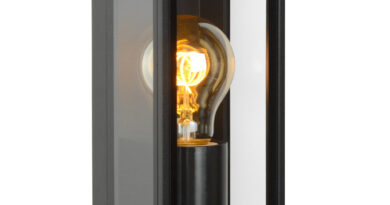 Foto Lucide DUKAN - Wandlamp Buiten - 1xE27 - IP65 - Zwart