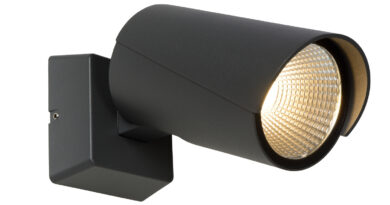 Foto Lucide MANAL - Wandspot Buiten - LED - 1x12W 3000K - IP65 - Antraciet