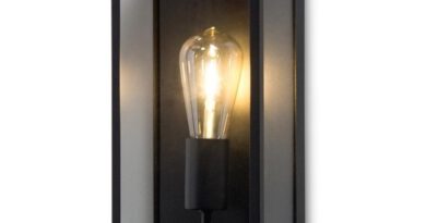 Foto Artdelight Buitenlamp Rowin wand H 35 cm zwart