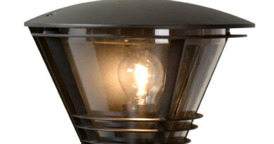 Foto Lucide LIVIA - Wandlamp Buiten - 1xE27 - IP44 - Zwart