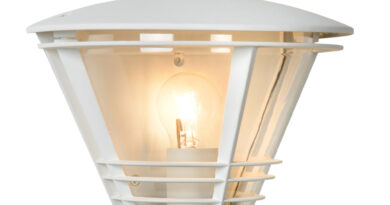 Foto Lucide LIVIA - Wandlamp Buiten - 1xE27 - IP44 - Wit