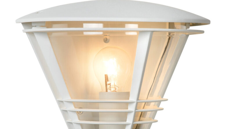 Foto Lucide LIVIA - Wandlamp Buiten - 1xE27 - IP44 - Wit