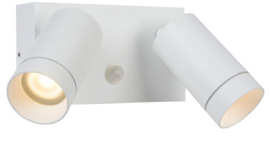 Foto Lucide TAYLOR - Wandspot Buiten - 2xGU10 - IP54 - Wit