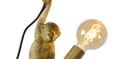 Foto Lucide EXTRAVAGANZA CHIMP - Wandlamp - 1xE27 - Zwart