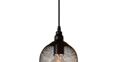 Foto Lucide MESH - Hanglamp - 15 cm - 1xE27 - Zwart