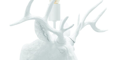 Foto Lucide EXTRAVAGANZA CARIBOU - Wandlamp - 1xE27 - Wit