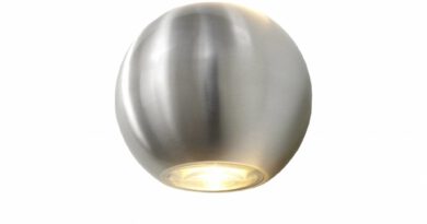 Foto Artdelight Wandlamp Denver 10 cm aluminium