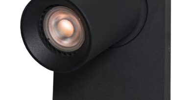 Foto Artdelight Wandlamp Megano 1 lichts zwart