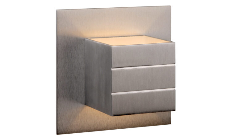 Foto Lucide BOK - Wandlamp - 1xG9 - Mat chroom