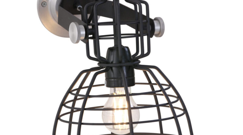 Foto Anne Light & home Wandlamp mark iii mini 7875zw zwart